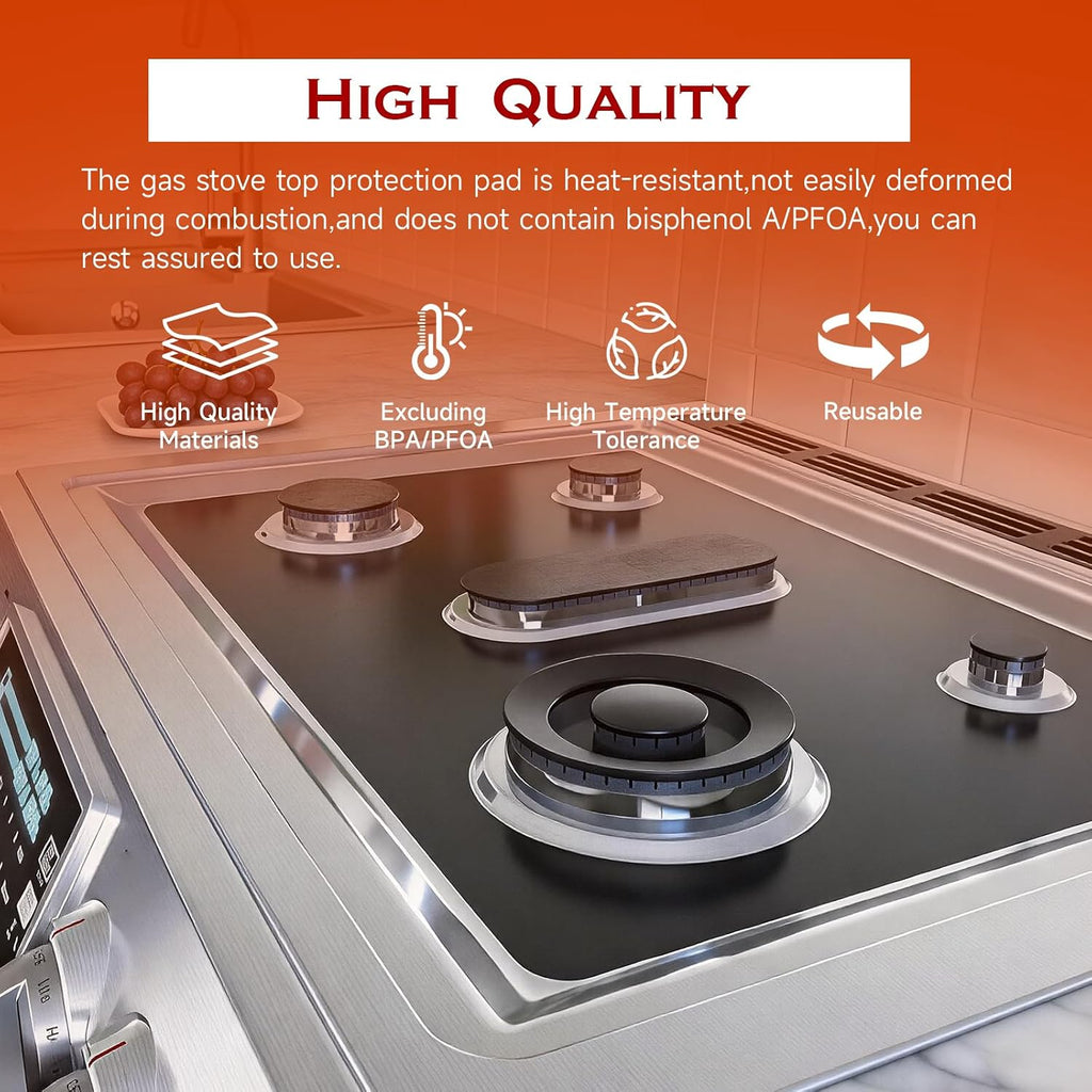 Stove Top Protector for Whirlpool Gas Stove Protectors 5 Burners, for WFG505M0BB WFG505M0BB0 WFG505M0BB1 WFG505M0BB2 WFG530S0ES0 WFG530S0ES1