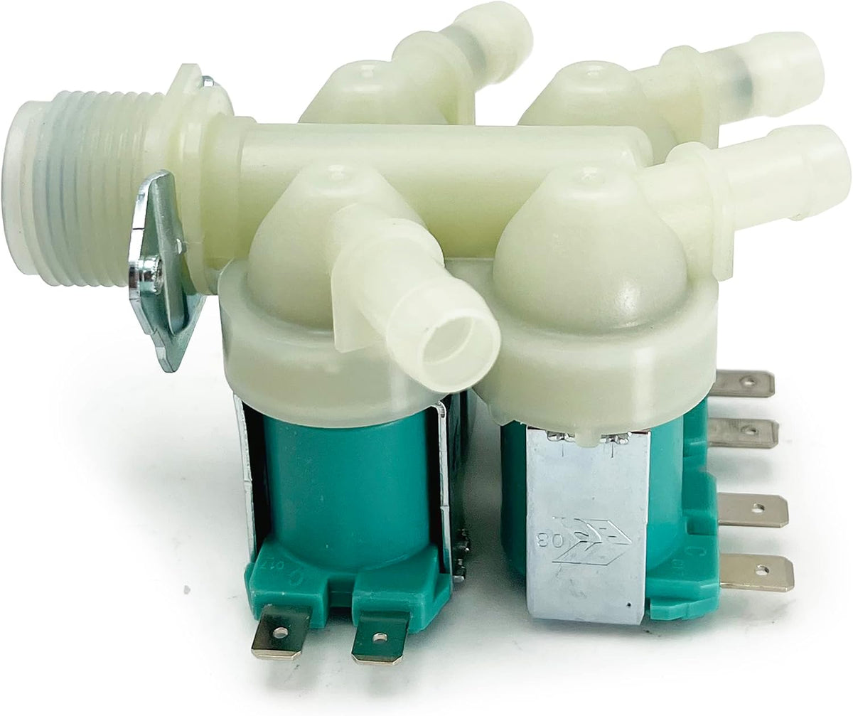 Washer Water Inlet Valve DC62-00214M for Samsung WF45K6500AW/A2 WF50K7500AV/A2 WF50K7500AW/A2 WF50K7500AW/A2-00 WF56H9100AG/A2 WF56H9100AW/A2 WF45K6500AV/A2 WF45K6500AW/A2 WF56H9110CW/A2