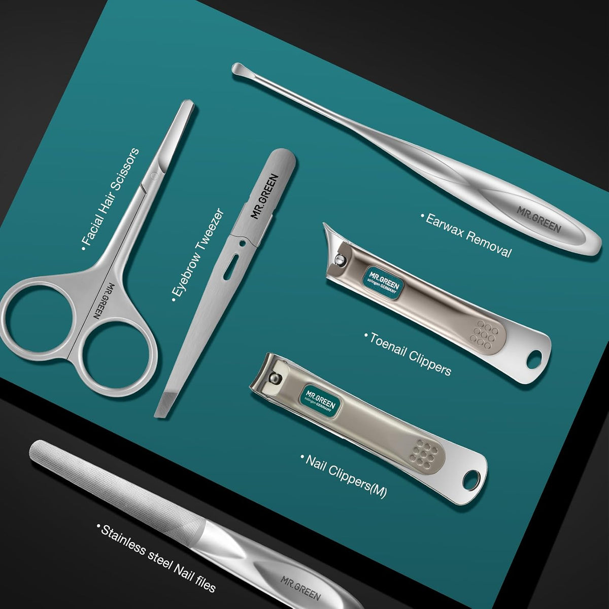Manicure Sets Light Luxury Nail Clipper Kits Personal Care Tools Fashion Contrasting PU Case (Mr-8884)