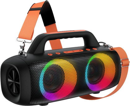 Roar 1 Portable Bluetooth Speaker, 60W Powerful Sound with JIKE Bass, IPX6 Waterproof, 24H Playtime, Bluetooth 5.4