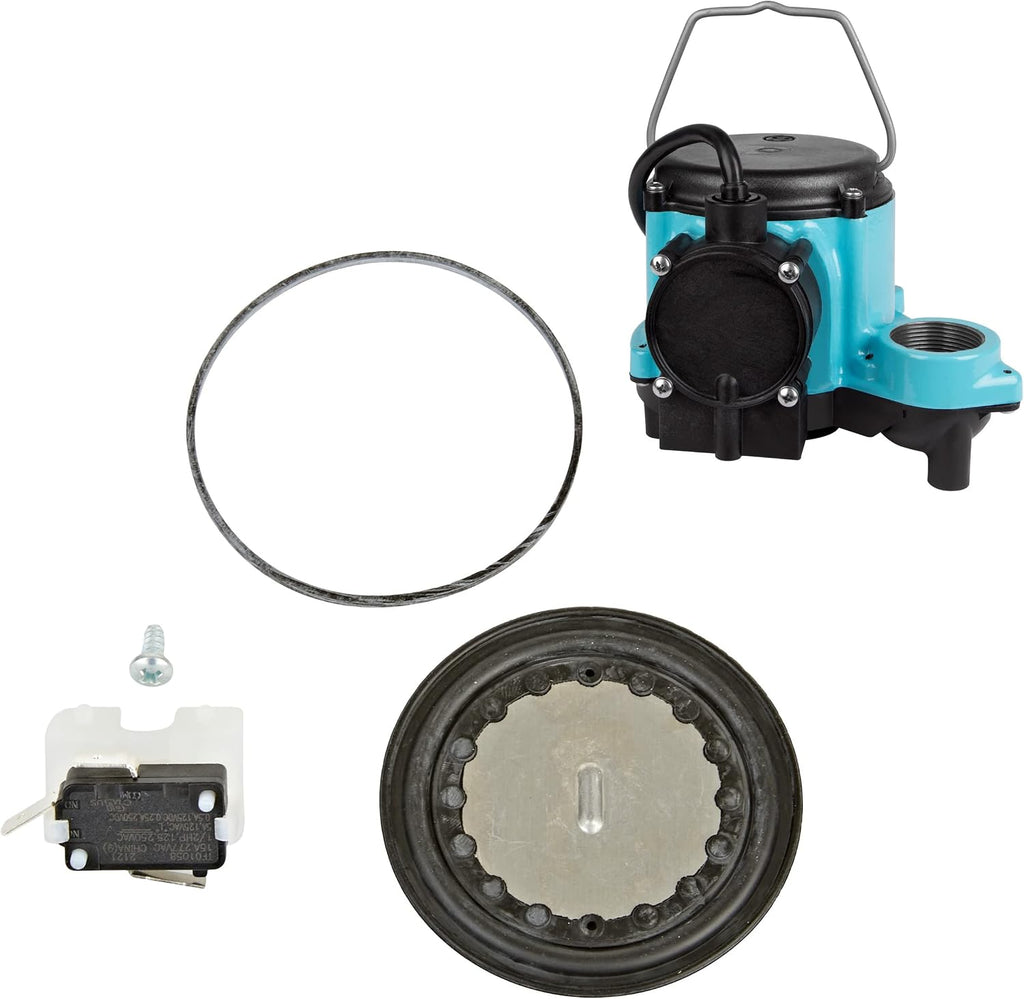 Little Giant SPRK-2 Sump Pump Diaphragm Switch Repair Kit WITHOUT Casing, Black, 599320