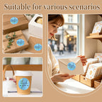 2 Inch Thank You Stickers for Small Business, Holographic Blue Thank You Stickers Waterproof Self-Adhesive Packaging