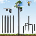 Bird House Pole, 80 Inch Bird Feeder Pole Stand with 1-Inch Dia Heavy Duty Birdhouse Pole Mount Kit for Outdoors