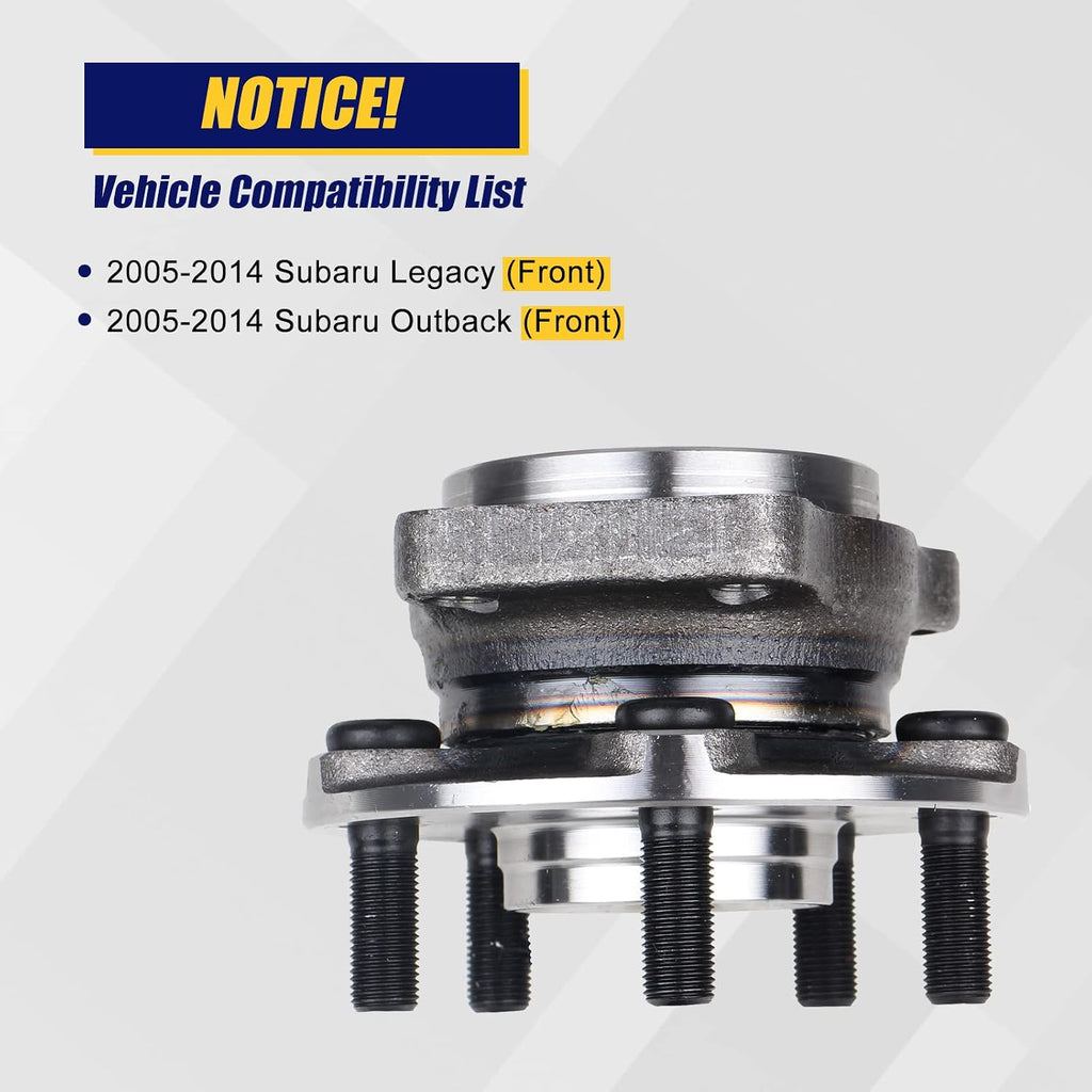 KUSATEC 513220 Front Wheel Bearing and Hub Assembly