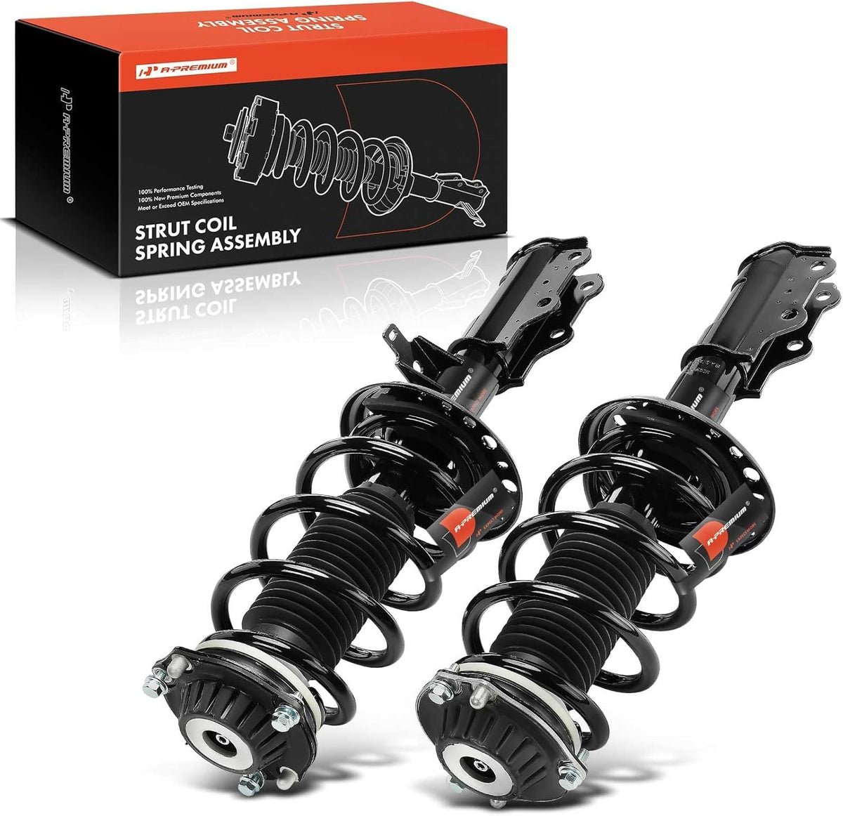 A-Premium Front Complete Strut and Coil Spring Compatible with GMC