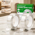 Double Sided Tape Heavy Duty, Clear Nano Mounting Tape 2 Rolls 20 Feet