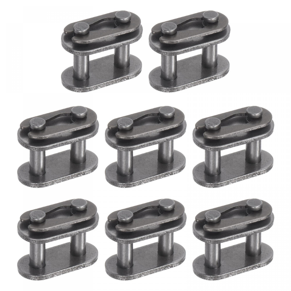 uxcell 8Pcs Chain Master Connector Link Roller, 3/8" Pitch Carbon Steel, Standard Connecting Split Links for 06B Chain
