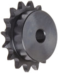 Browning 50B16 Minimum Bore Roller Chain Sprocket, Single Strand, Steel, 5/8" Stocked Bore, 16 Teeth