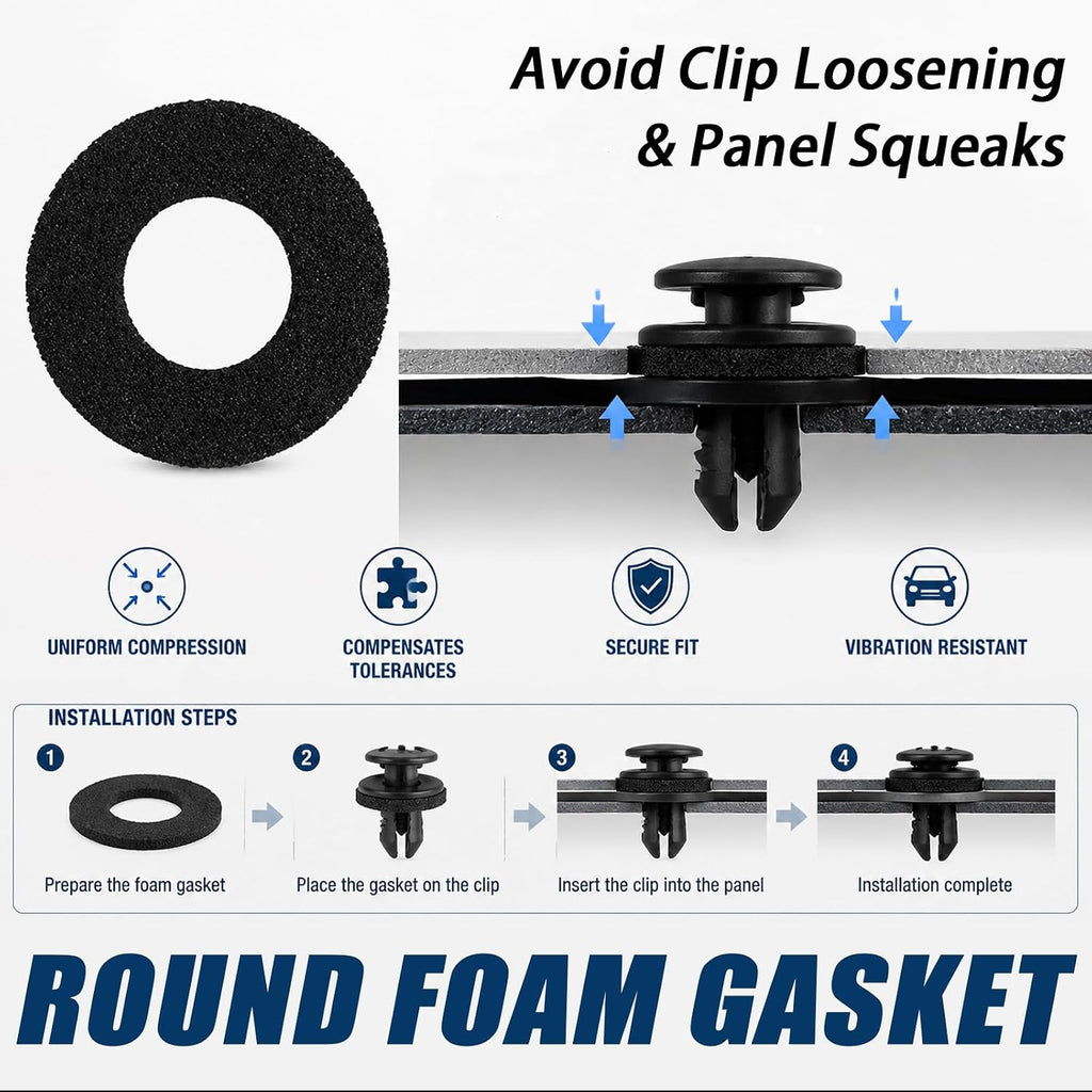 12PCS 3 Size Shockproof Seal Ring Foam Gasket