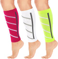 3 Pairs Calf Compression Sleeve for Men and Women for Running Athletic Nurses Work Support Travel Flight Sports