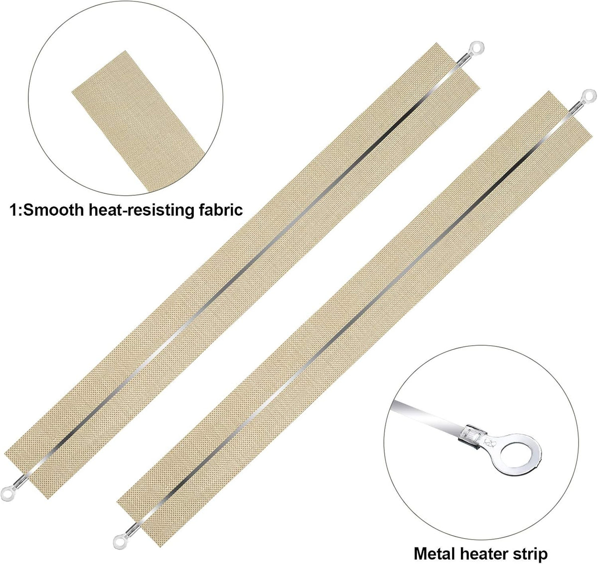 10 Pcs 16 Inch Impulse Heat Sealer Replacement Strips