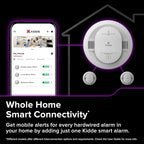 Hardwired Kidde App Enabled Smart Smoke and Carbon Monoxide Detector, AA Battery Backup, Voice Alerts, Interconnected
