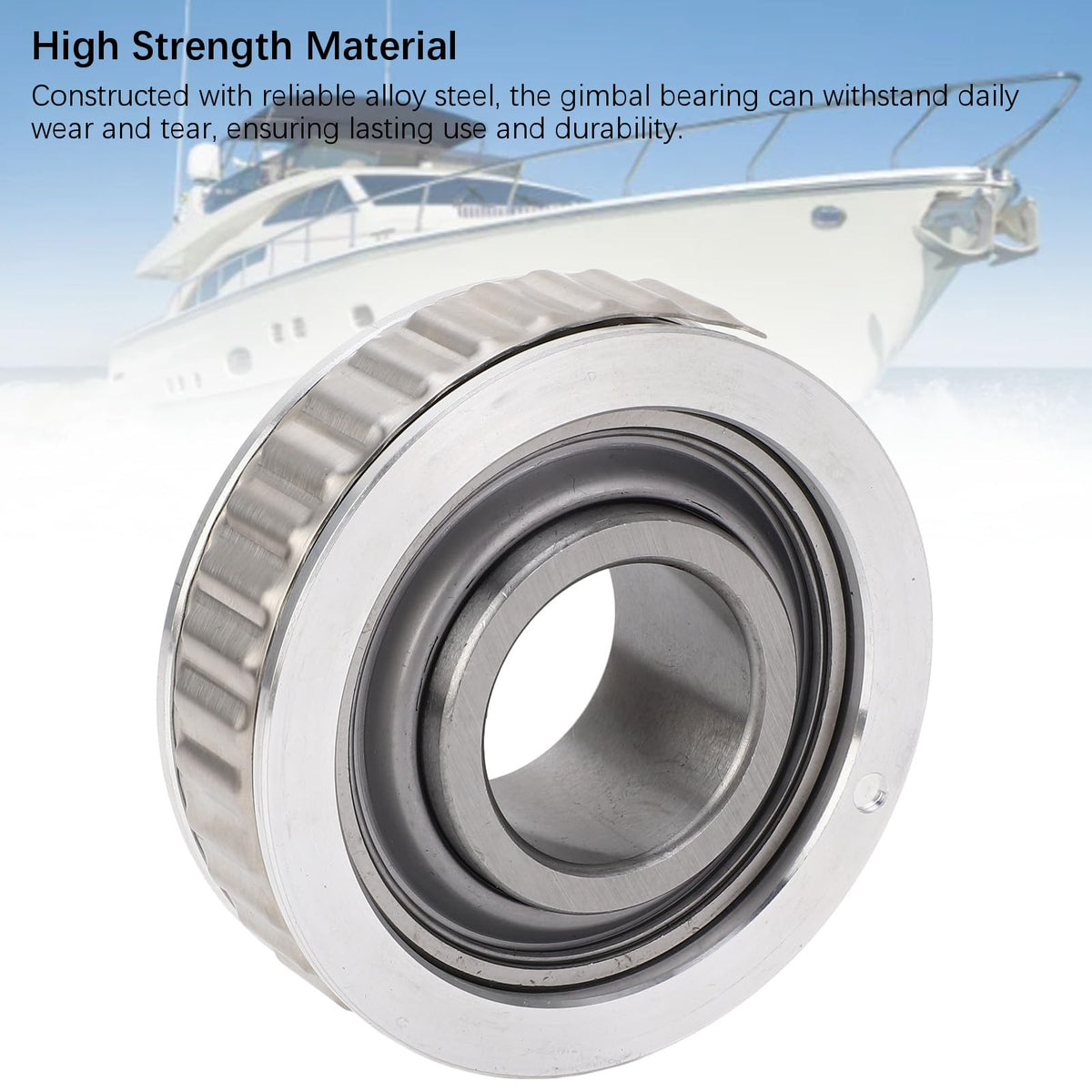 Boat Gimbal Bearing: Alloy Steel Construction, Compatible with Omc Cobra, Mercruiser Bravo, Alpha Gen 1 and 2