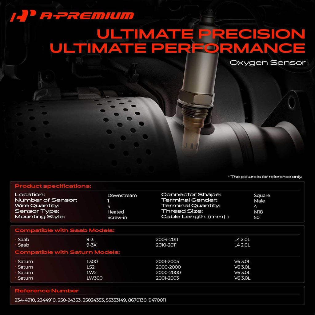 A-Premium O2 Oxygen Sensor Compatible with Saab