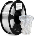 Clear PLA Filament, 1.75mm Transparent PLA 1kg Spool (2.2lbs), 3D Printer Filament with Vacuum Packaging