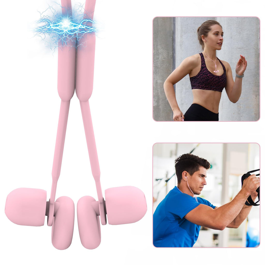 Earplug Lanyard [2 pcs] with Magnetic Tug-Resistant Safety Cord Pink