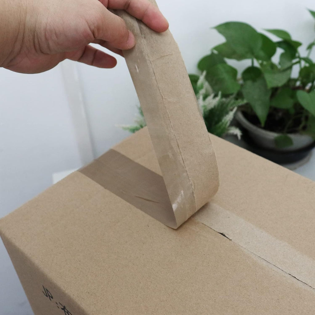 Brown Packing Tape Refills, Heavy Duty 12Rolls with 1 Dispenser for Packaging, Shipping and Moving, 2.4Mil 1.88 Inch