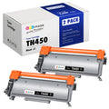 Replacement for Brother TN450 TN-450 TN420 Toner Cartridge 2 Pack