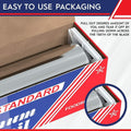 12" X 1000' Aluminum Foil Roll wtih Black Nitirle Gloves Combo Pack (1 Roll)