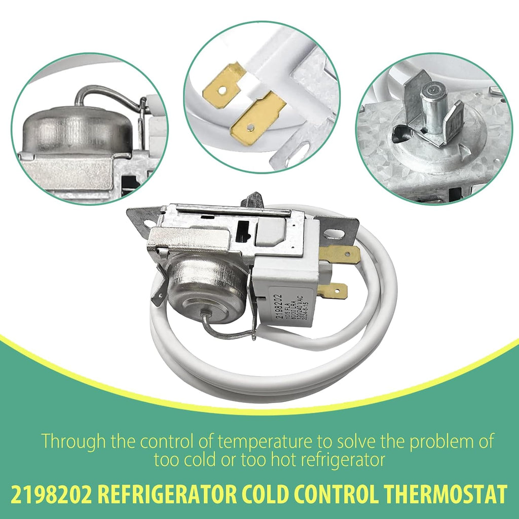 Silver 2198202 Refrigerator Cold Thermostat Control Replacement