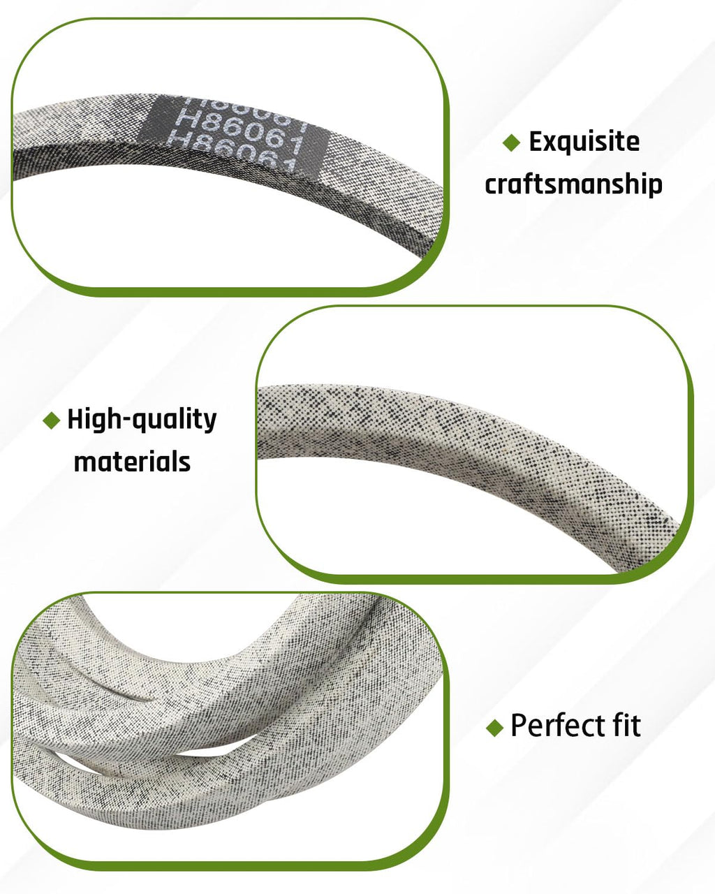 H86061 Drive Belt Fit for John Deere Lx255 Lx266 Lx277 Lx279 Lx288 Gt225 Gt235E Gt245 D170 E180