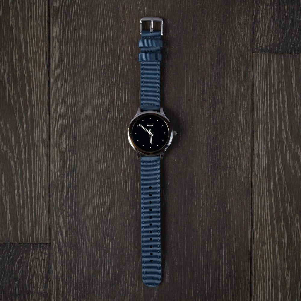 Premium Nylon Quick Release Watch Bands (Navy, 22mm)