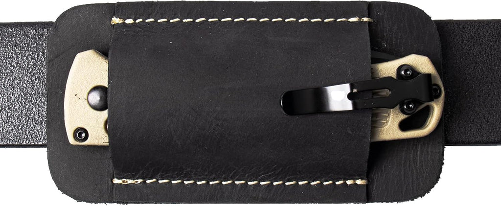 Knife Sheath, Handmade Knife Holster, Horizontal Carry Leather Sheath for Belt, EDC Pocket Organizer for Men,Size