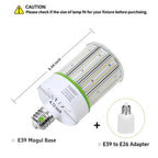 150W LED Corn Bulb 23700LM 5000K Daylight,E26/E39 Mogul Base,2-Pack