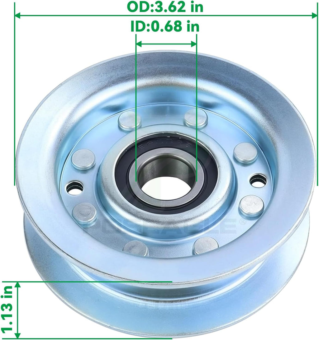 2 Pack GY22172 Idler Pulley for John Deere 42" 48" D140 L130 Decks
