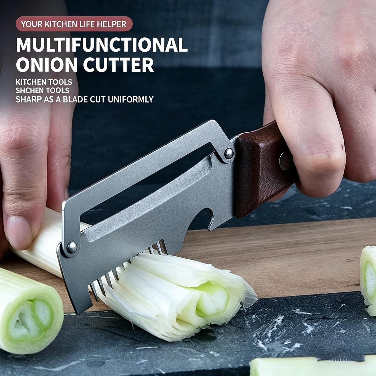 2026 Upgraded Multi-Functional Vegetable Peeler, Premium Peeler with Wooden Handle & Bottle Opener, Non-slip Kitchen