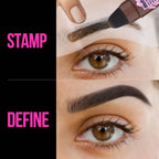 Eyebrow Stamp and Eyebrow Stencil Kit - Eyebrow Stamp and Shaping Kit for Perfect Brow, Eye Brow Shaping Kit
