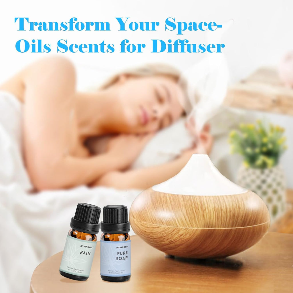 Fragrance Oils Clean Set, 6 Soap Making Scents, Fragrance Oil for Candle Making, Essential Oils for Diffusers for