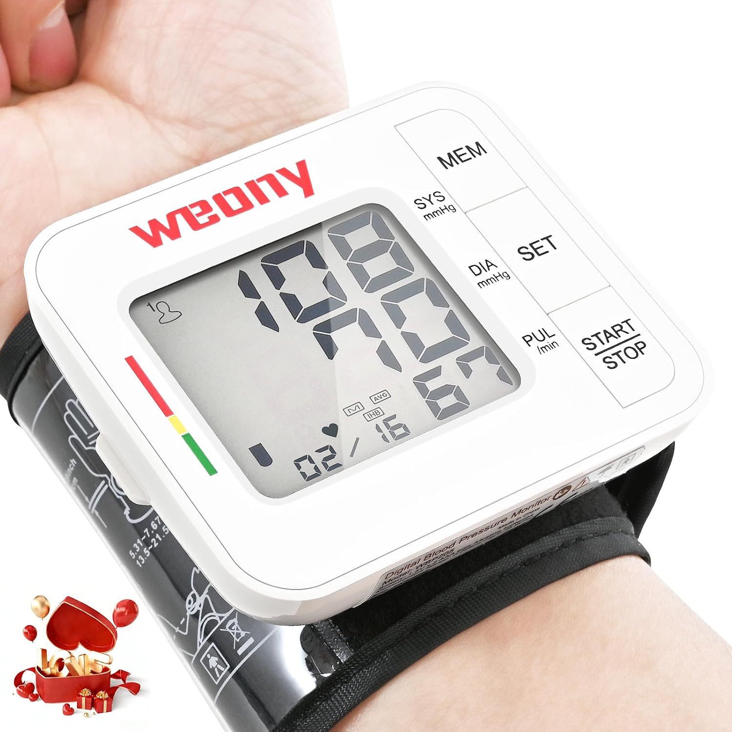 Wrist Blood Pressure Monitor,Blood Pressure Monitor for Home Use
