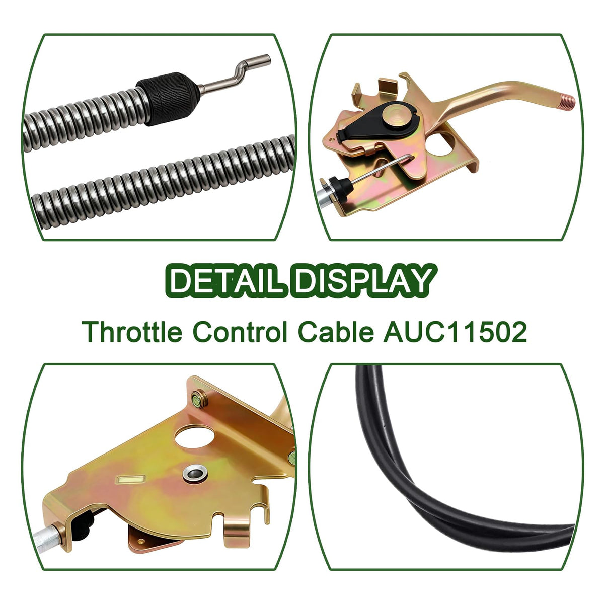 repustor Throttle Control Cable AUC11502 for John Deere Ztrak Lawn Mowers