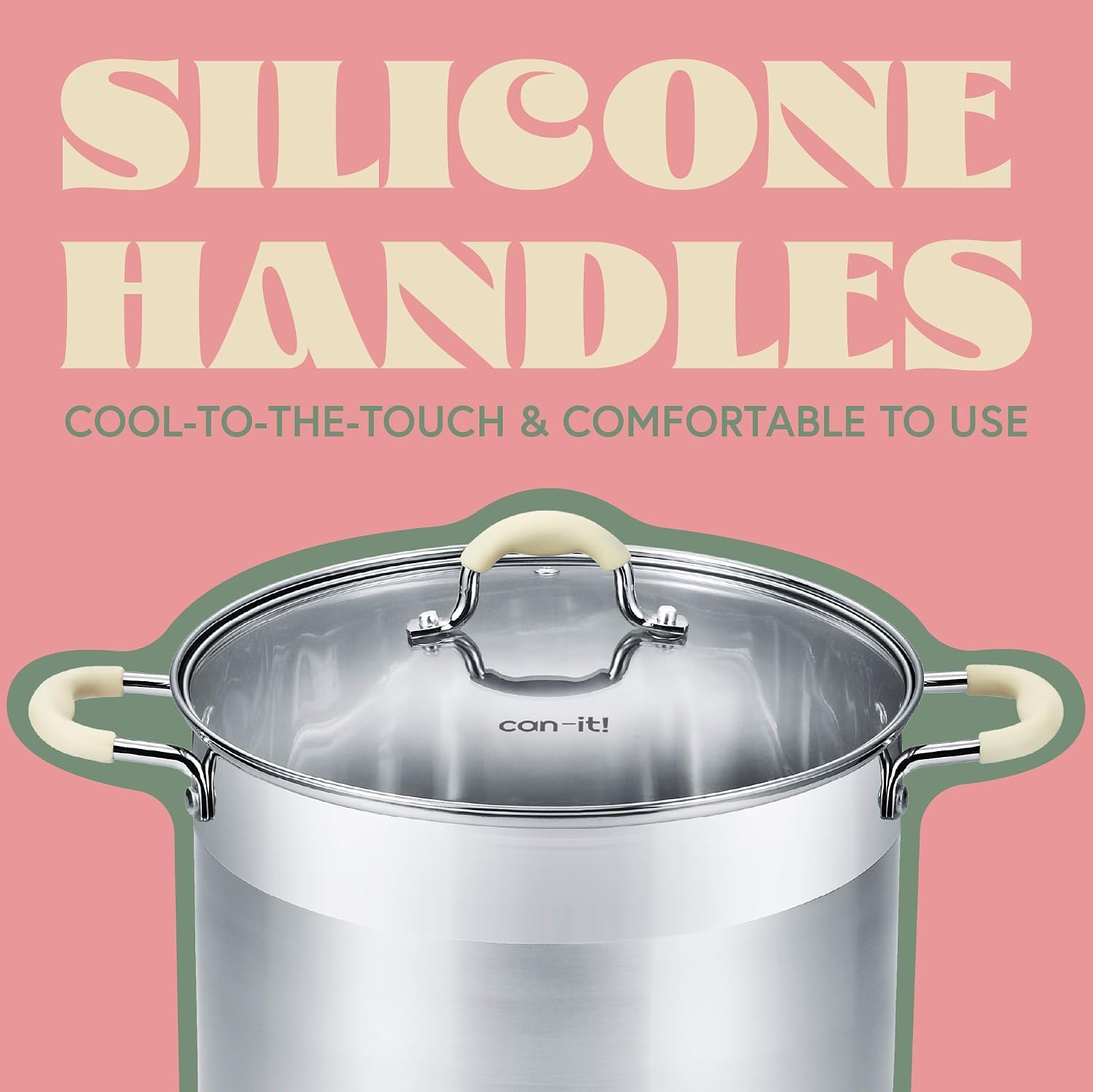 Can-IT Series Stainless Steel Canning Pot Set. Includes Canning Rack, Tongs, Jar Lifter, Funnel, Wrench, Lid Lifter