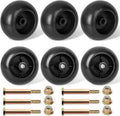 753-04856A Deck Wheels Fit for Craftsman Mower - Deck Rollers Gauge Wheel for Craftsman HU Cub Cad JD Lawn Mower Tractor, Work with 54" 48" Deck, Replaces 133957 734-03058, 6 Pack