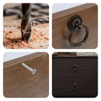 2 Pack Vintage Cabinet Handles, Oil Rubbed Bronze