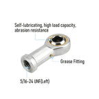 FOCMKEAS PHSB5L Spherical Rod End Bearings, 5/16" Bore, Left Hand