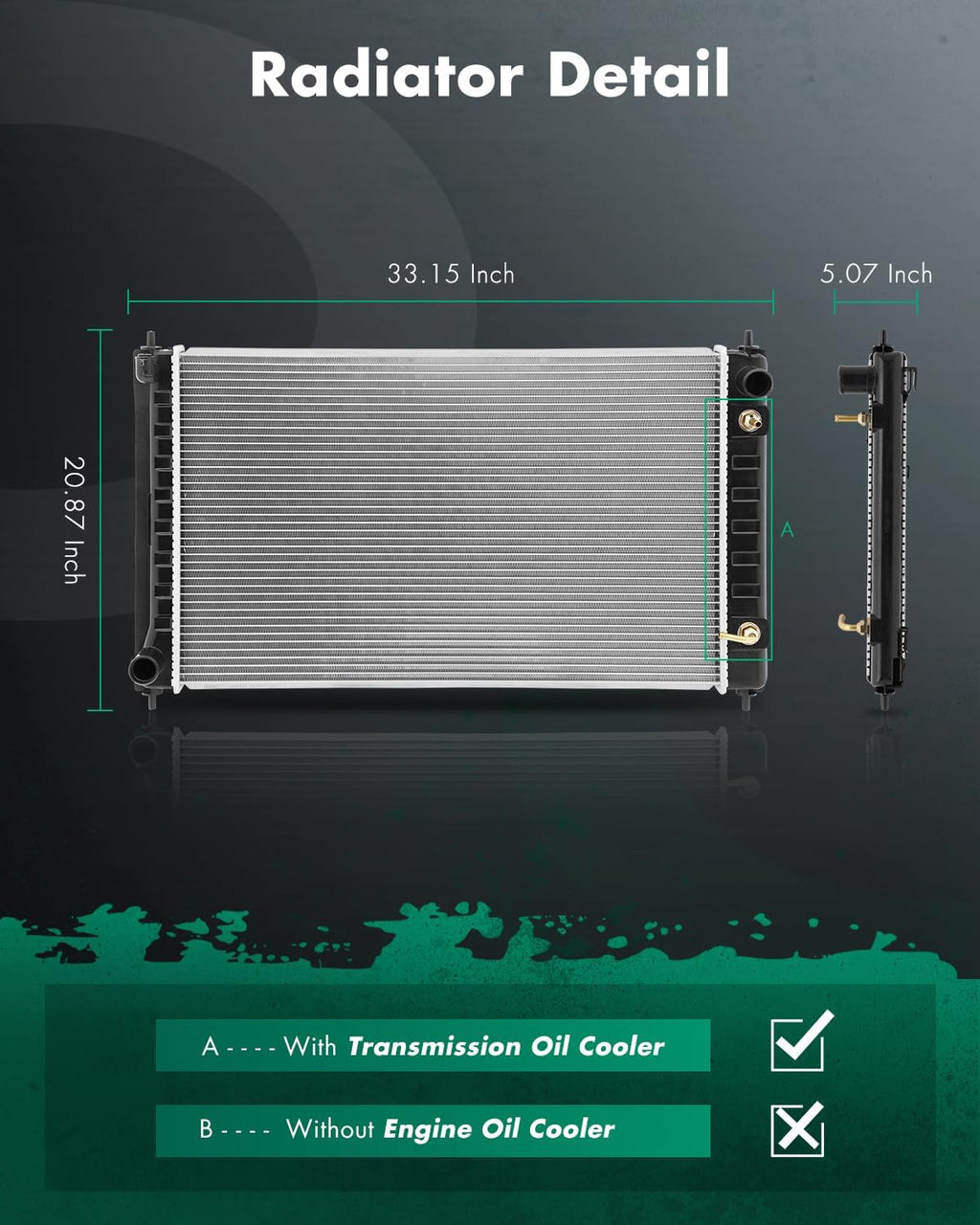 SCITOO 2988 Radiator Replacement Fit for Nissan Altima Maxima