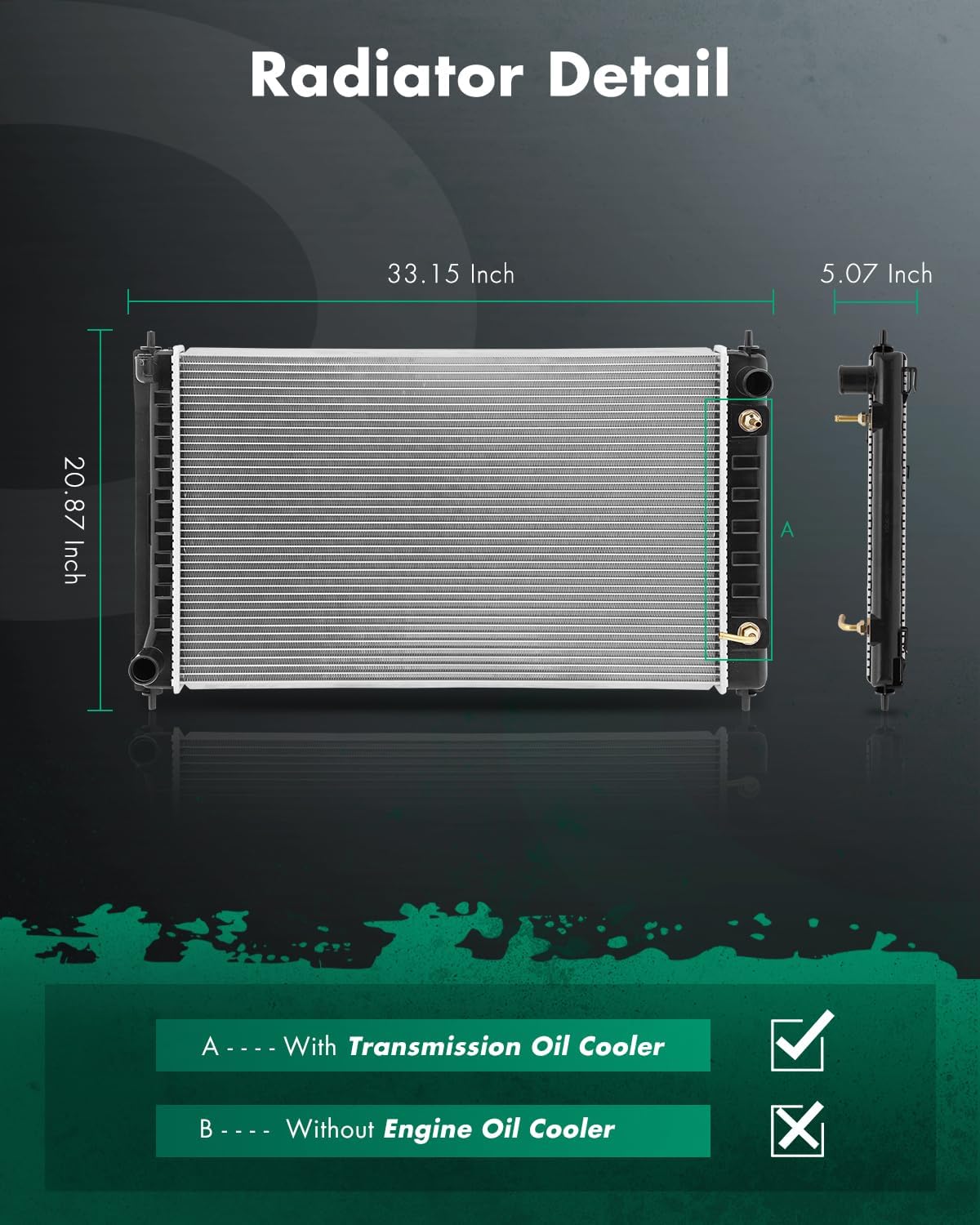 SCITOO 2988 Radiator Replacement Fit for Nissan Altima Maxima