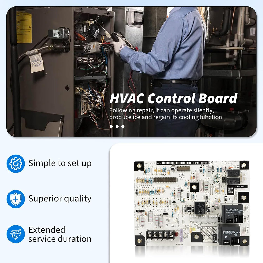 HK42FZ061 Control Board Compatible with Carrier Payne Bryant HVAC Furnace Control Board, Replacement CEPL131012-20