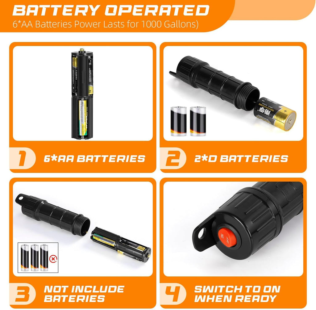 Portable Cordless Fuel Transfer Pump Battery Powered