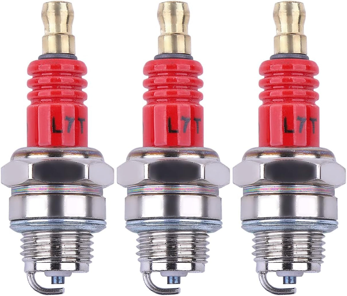3 Pack L7T Spark Plug for 2-Stroke Small Engine for Husqvarna 33cc 43cc 47cc 49cc Chainsaw Trimmer Lawn Mower Chainsaw Trimmer Blower