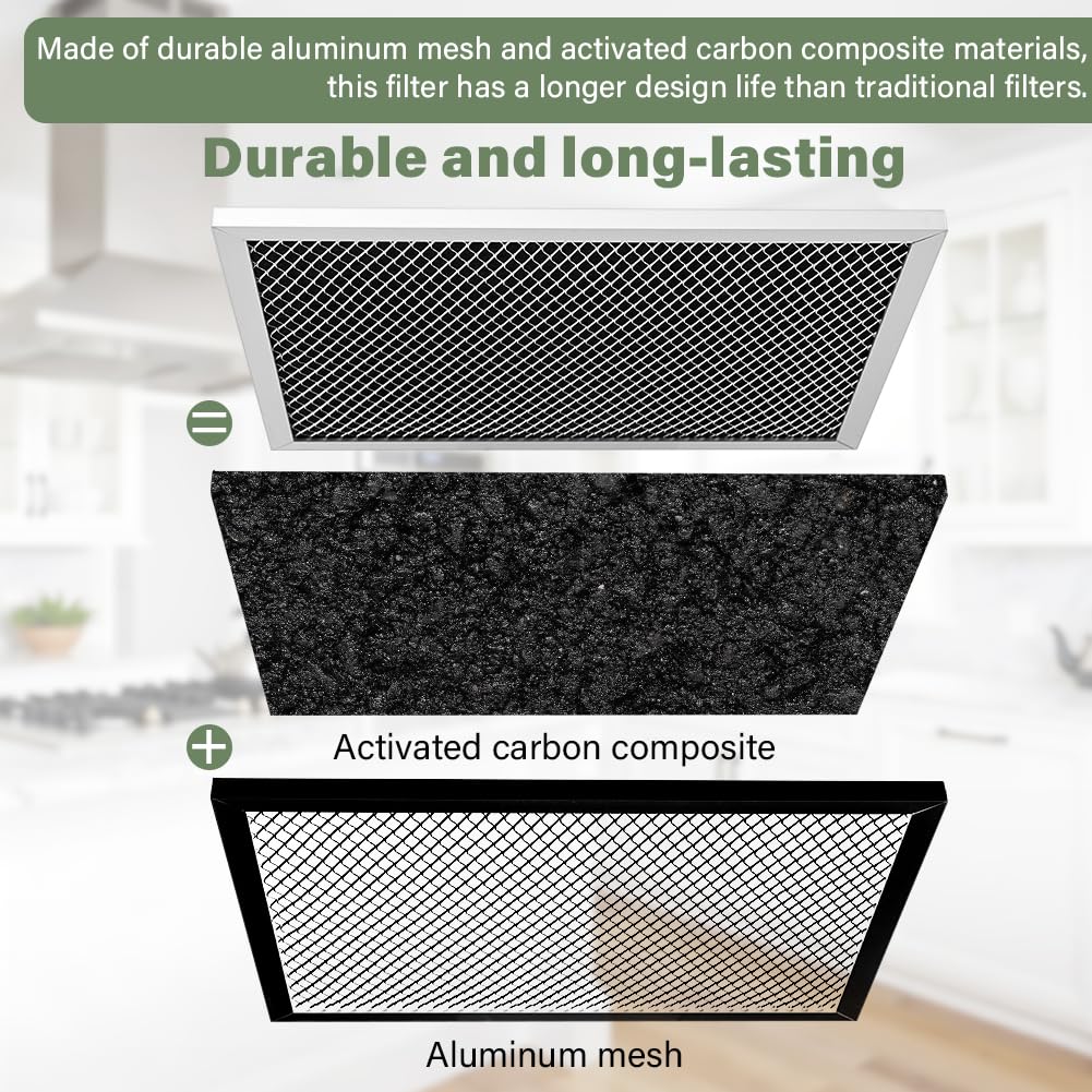 Range Hood Filter Replacement, 10.5 x 8.74 Inch Stove Vent Hood Filter
