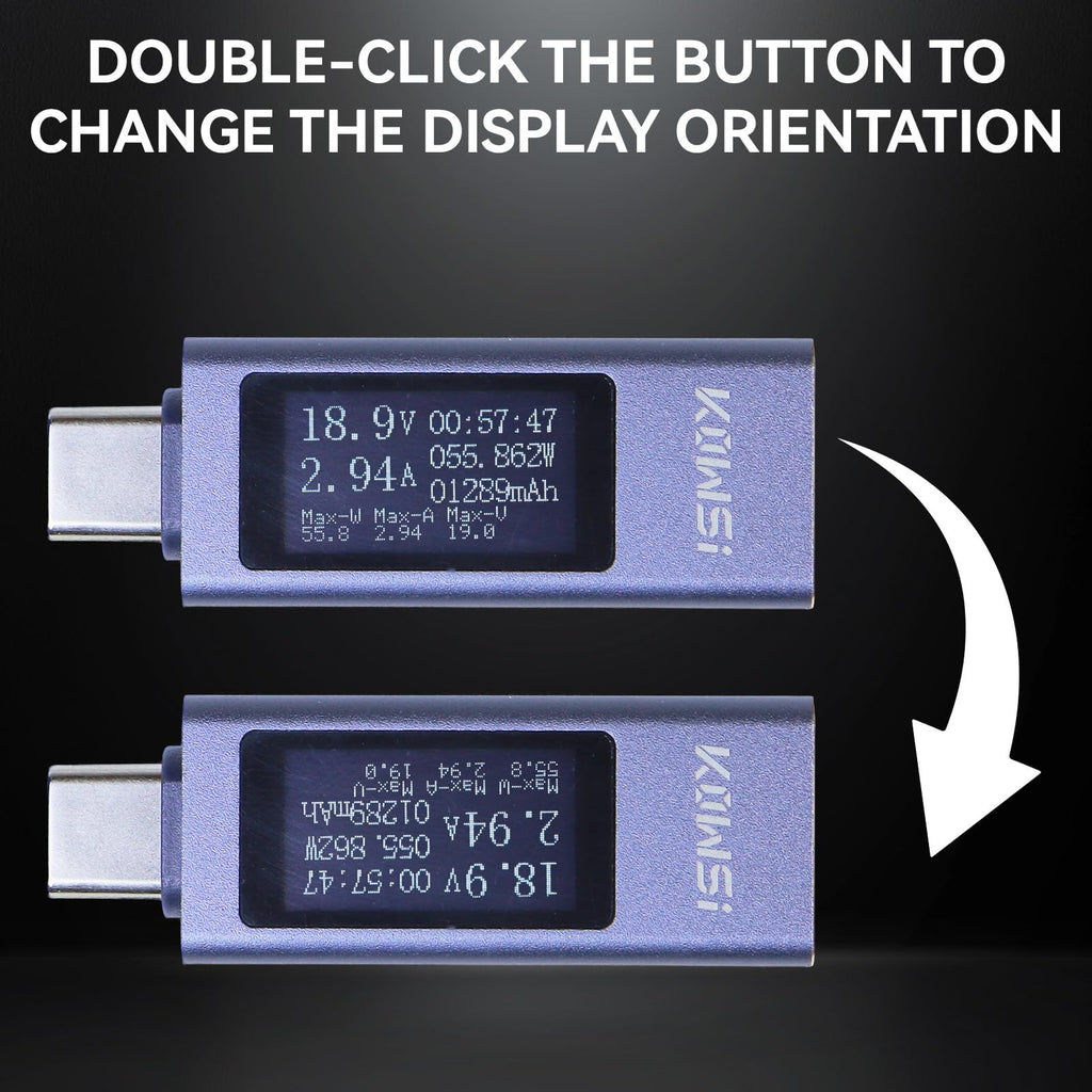 SEOJANW USB-C Tester, 4-30V 0-12A Voltage Current Power Meter
