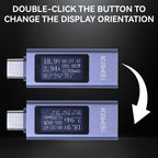 SEOJANW USB-C Tester, 4-30V 0-12A Voltage Current Power Meter