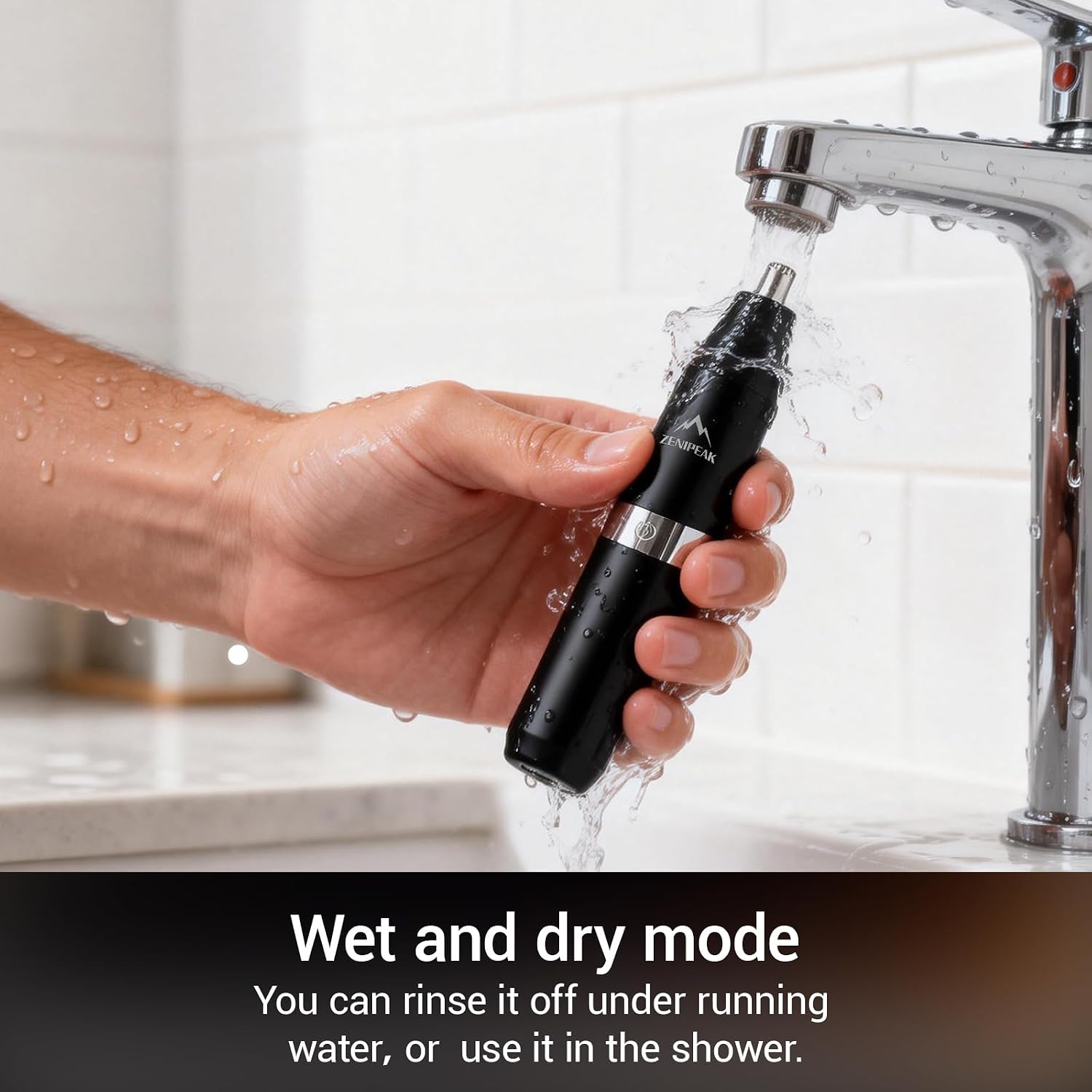 Professional Nose Hair Trimmer for Men & Women, USB-C Rechargeable Electric Ear & Nasal Clipper, Micro-Vacuum