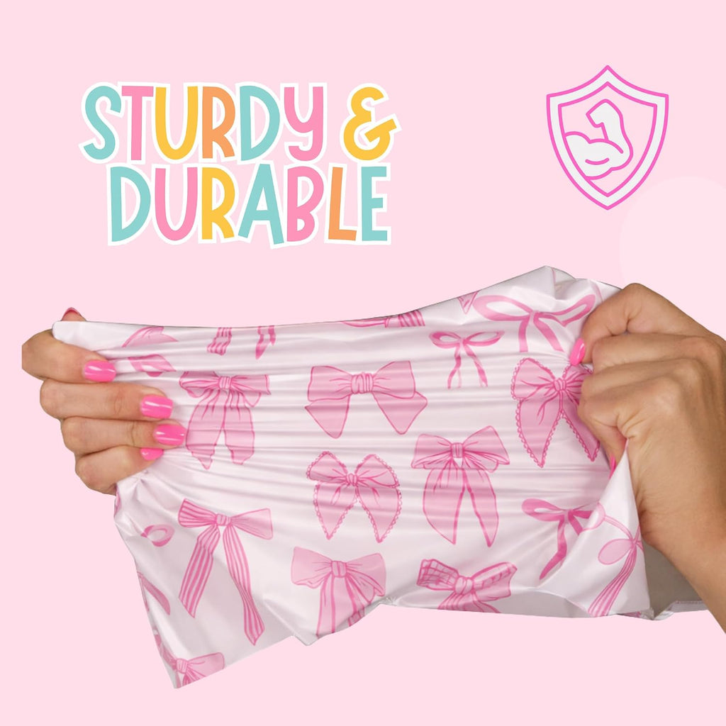 6x9 Designer Poly Mailer 100 Pack Heavy Duty Polymailers Waterproof Self Seal Shipping Bags Packaging for Small