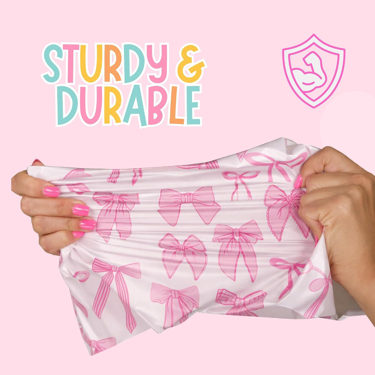 6x9 Designer Poly Mailer 100 Pack Heavy Duty Polymailers Waterproof Self Seal Shipping Bags Packaging for Small