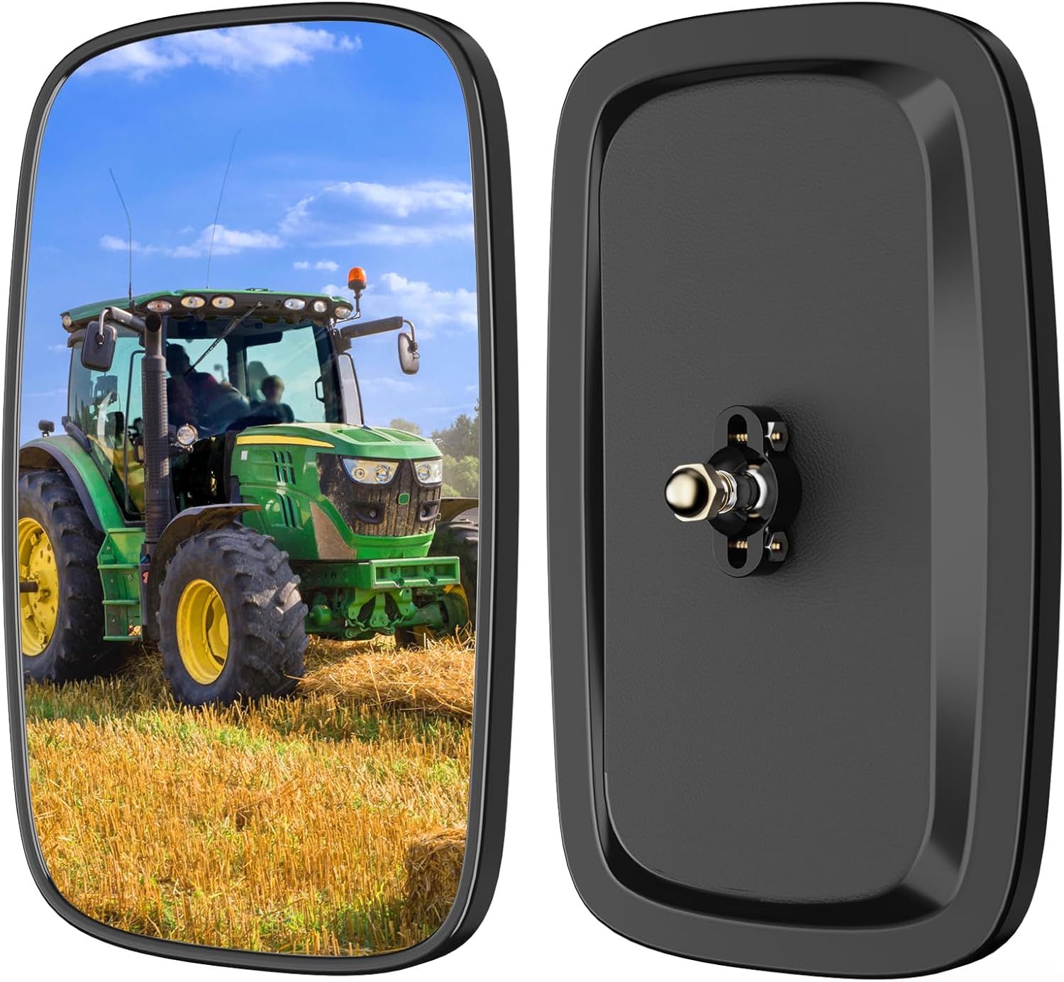 Universal Forklift Rear View Mirrors, Square HD Wide-Angle Forklift Convex Mirror for Truck, Forklift, RV, Track